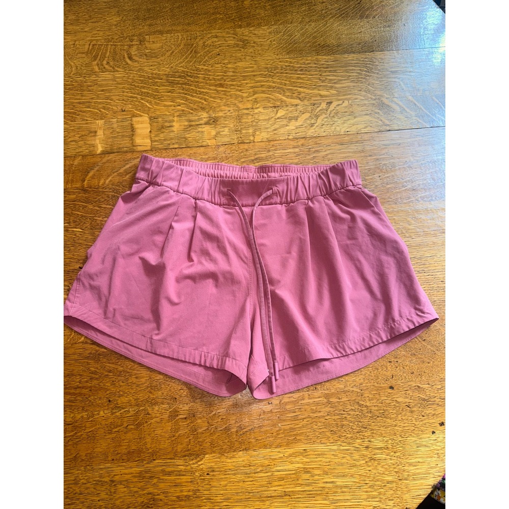 Lululemon Track That Mid-Rise Lined Short 5 Pink Athletic Running Shorts Women 6